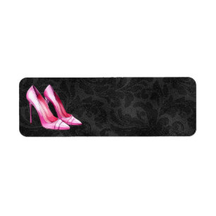 Rosa Heels zeigt Adressenmarken an