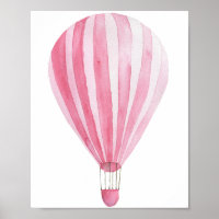 Rosa Heißluftballon - aerostat