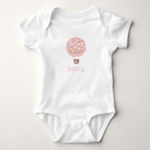 Rosa Heißluftballon Baby Strampler