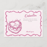 Rosa Herz Coquette Cherry Kuchen Details Beilage