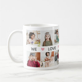 Rosa Herz Foto Collage Wir Liebe Sie Oma Kaffeetasse