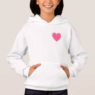 rosa Herz Hoodie