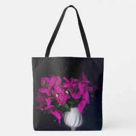 Rosa Herz in schwarz Tasche