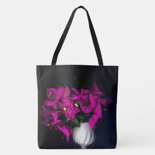 Rosa Herz in Schwarz Tasche