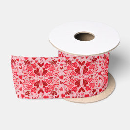 Rosa Herz Liebe Valentines Band Satinband