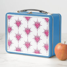 Rosa Herz mit Stacheln Cybersigilismus-Lunchbox