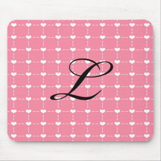 Rosa Herz Mousepad