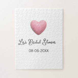 Rosa Herz Pastell Retro Brautparty Datum Boho Te