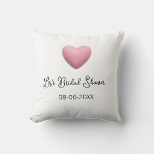 Rosa Herz Pastell Retro Brautparty Datum Boho Te Kissen
