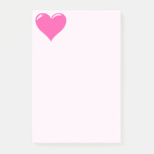 Rosa Herz Sticky Notizen
