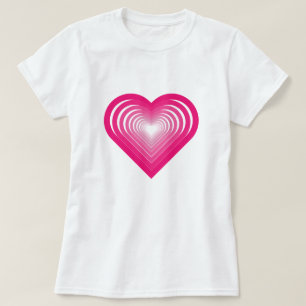 Rosa Herz-T - Shirt