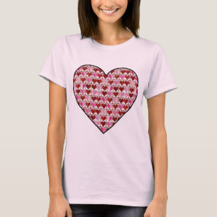 Rosa Herz-T - Shirt
