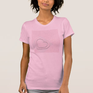 Rosa Herz T - Shirt