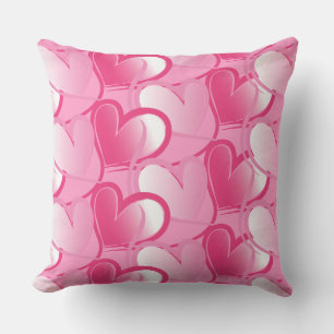 Rosa Herz Valentinskissen Kissen