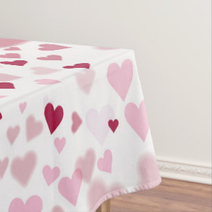 Rosa Herzchen Muster Tischdecke