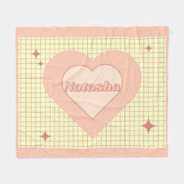 Rosa Herzcreme Gestank Valentinstag Geschenk Fleecedecke