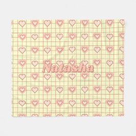 Rosa Herzcreme Gestank Valentinstag Geschenk Fleecedecke