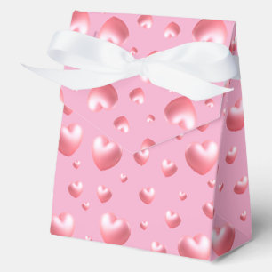 Rosa Herzen Geschenkschachtel