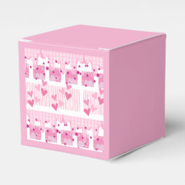 Rosa Herzen Geschenkschachtel