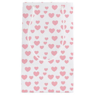 Rosa Herzen Kleine Geschenktüte