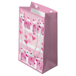 Rosa Herzen Kleine Geschenktüte