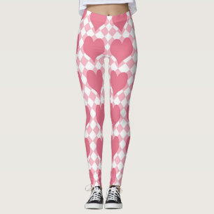 Rosa Herzen Leggings