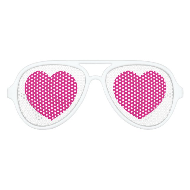 Rosa Herzen Liebe googlen Augen Valentinismus Roma Sonnenbrille (Vorderseite)