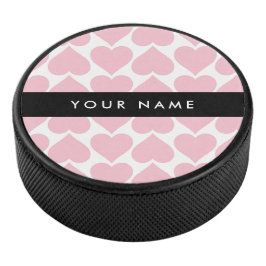 Rosa Herzen, Romantik, Ihr Name, Personalisieren Eishockey Puck