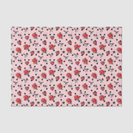Rosa Herzen, Rose und Bogen (Design 18 Pink Series Seidenpapier