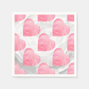 Rosa Herzen Serviette