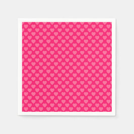 Rosa Herzen Serviette