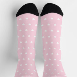 Rosa Herzen Socken