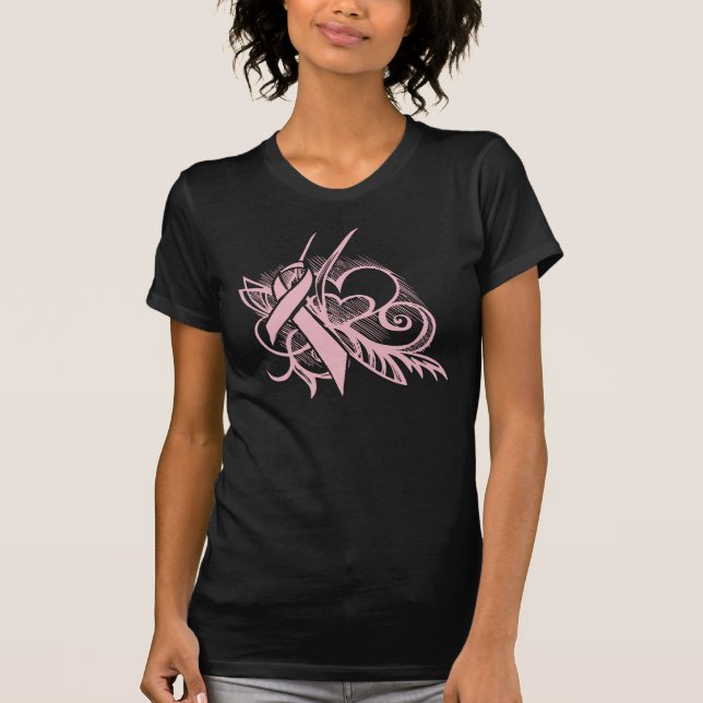Rosa Herzen T-Shirt (Vorderseite)