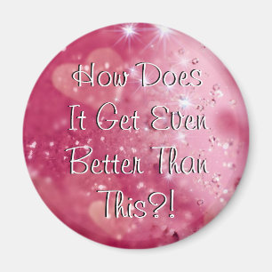 Rosa Herzen und Diamanten HDIGEBTT? Magnet