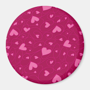 Rosa Herzklopfen Magnet