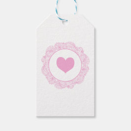 rosa Herzmotiv Geschenkanhänger