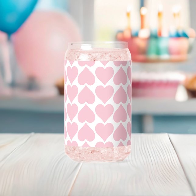 Rosa Herzmuster, Romantik, Liebe Dosenglas (Insitu (Baby Party))