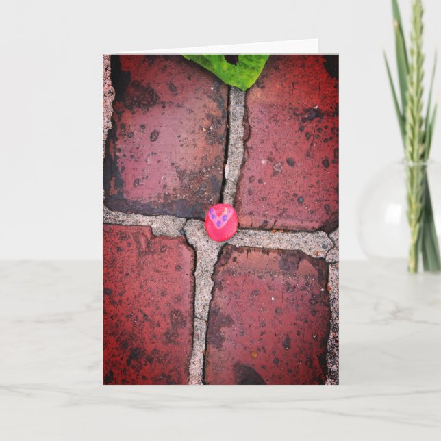 Rosa Herzrock auf Pella, Iowa Brick Karte (Vorderseite)