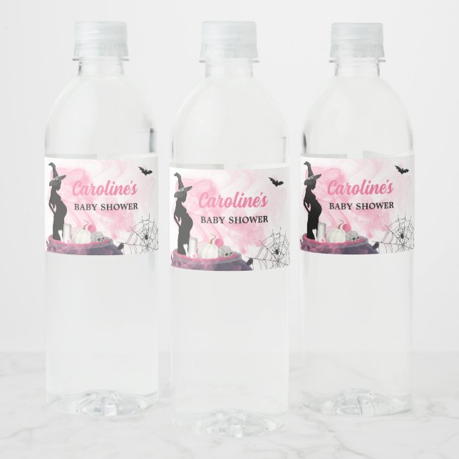 Rosa Hexe ein Baby wird Babydusche brauen (Flaschen)