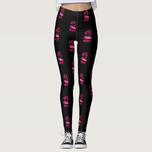 Rosa Hexenvibes nur halloween Drehbuchfrau schwarz Leggings