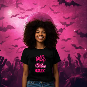 Rosa Hexenvibes nur halloween Drehbuchfrau schwarz Tri-Blend Shirt