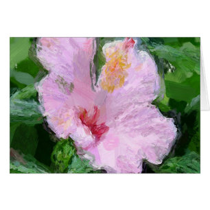 Rosa Hibiskus Blume