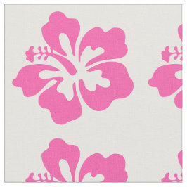 Rosa Hibiskus-Blumen-hawaiischer Strand-Girly Stoff