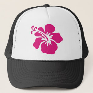 Rosa Hibiskus-Entwurf Truckerkappe