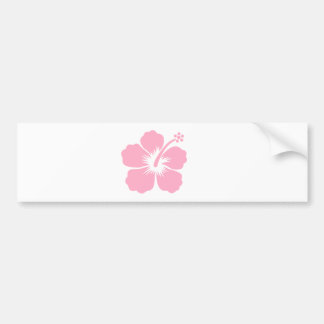 Rosa Hibiskus F Autoaufkleber