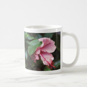 rosa Hibiskus Kaffeetasse