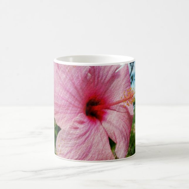 Rosa Hibiskus Kaffeetasse (Mittel)