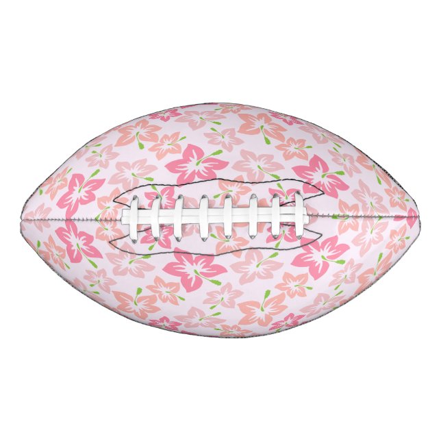 Rosa Hibiskus, rosa Blume, Muster von Blume Football (Vorderseite)