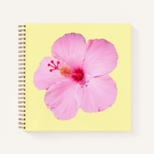 Rosa Hibiskus Tropenblume Notizbuch