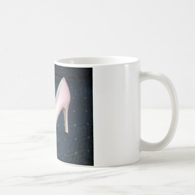 Rosa High Heel Schuhe Kaffeetasse (Rechts)